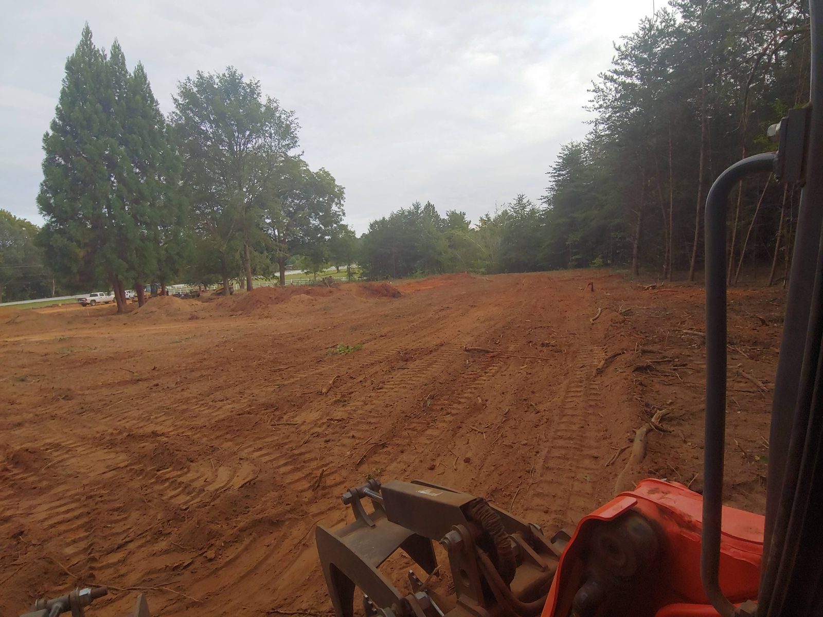 Land clearing and grading on a Greenville, SC property